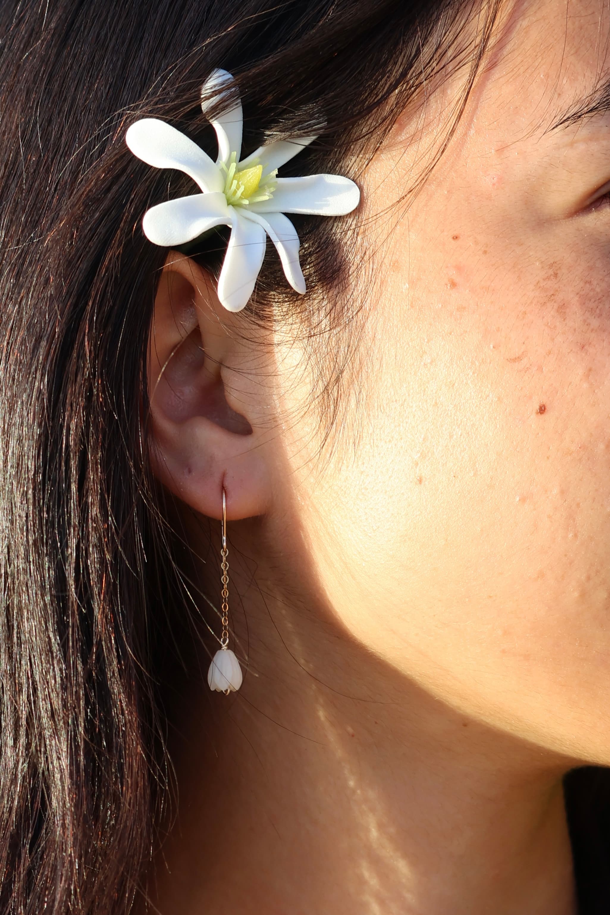 Pikake Chain Drop Earrings