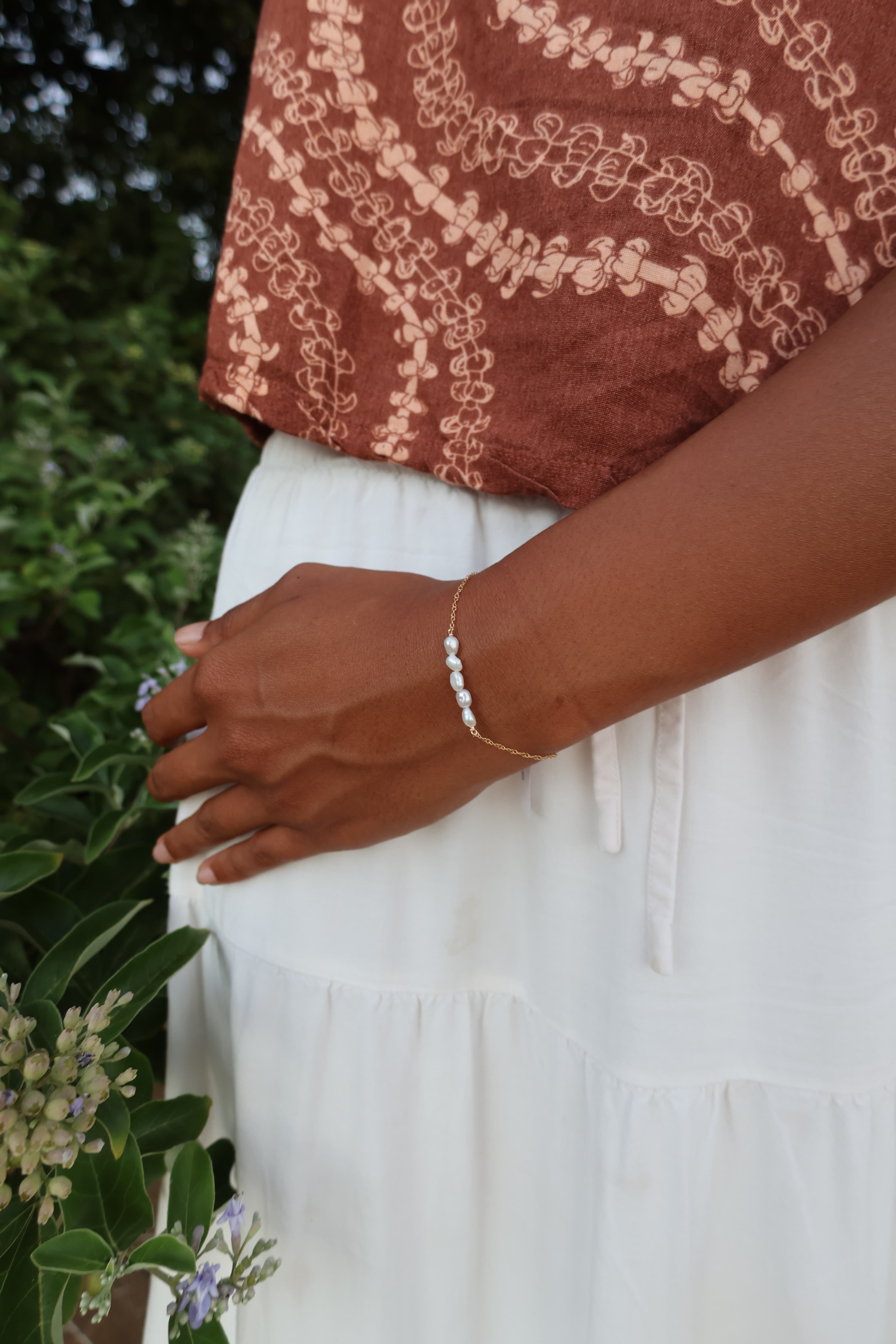 Clustered Pearl Bracelet